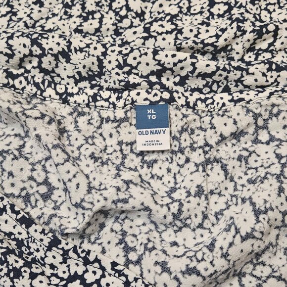 Ditzy Floral Midi Skirt with slit XL - Picture 4 of 5